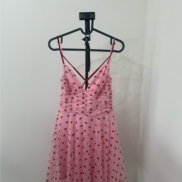 Altar'd State Pink Polka Dot Mini Dress - Picture 3 of 4